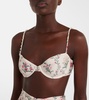 Magdalena floral bikini top