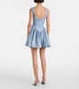 Pluma Lymanopoda appliqué linen minidress