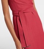 Gathered midi dress