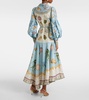 Bath House printed linen-blend shirt dress