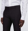 Wool and mohair slim pants