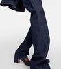 High-rise straight jeans