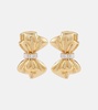 Crystal-embellished clip-on earrings