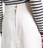 Renoir pleated cotton midi skirt