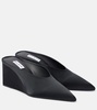 Cube 75 satin wedge mules