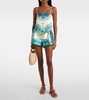 Vivianna printed high-rise shorts