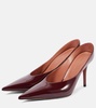 Anok 90 patent leather mules