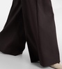 High-rise wool wide-leg pants