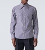 Striped cotton poplin shirt