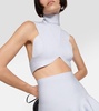 Ribbed-knit crop top