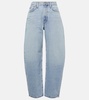 High-rise balloon-leg jeans 