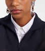 Chain Lock logo drop earrings