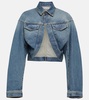 Cropped denim jacket