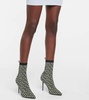 Skye 95 Monogram  Jacquard Ankle Boots