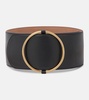 Ring leather belt