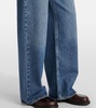 Low Slung Baggy mid-rise wide-leg jeans