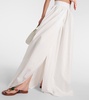 Cotton poplin maxi skirt