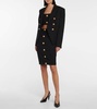 Double-breasted wool blazer