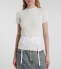 Lingerie cotton-blend jersey T-shirt