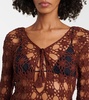 Crochet cotton minidress