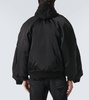 Cotton-trimmed bomber jacket
