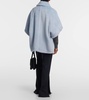Tebe alpaca, wool, and silk teddy cape