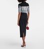 Della denim midi skirt