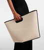 Folded Large canvas tote bag