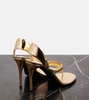 Infradito 90 mirrored leather sandals