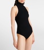 Halterneck jersey bodysuit