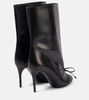 90 bow-detail leather ankle boots