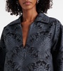 Anemone wool-blend jacquard shirt