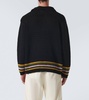 Harbor Stripe crochet cotton cardigan