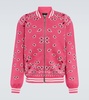 Bandana jacquard cotton bomber jacket