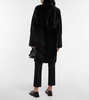 Britanny reversible leather and shearling coat