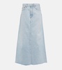 Hilla denim maxi skirt