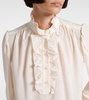 Meredith ruffled silk blouse