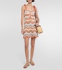 Textured cotton minidress
