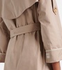 Oversized twill trench coat