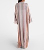 Striped lamé kaftan