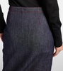 Denim skirt pants