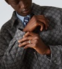 Interlocking G sterling silver ring