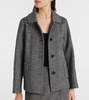 Sorriso houndstooth wool and mohair-blend jacket