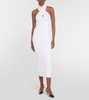 Halterneck bodycon midi dress