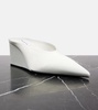 Cube Pointy 75 satin wedges