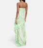 Embellished silk maxi dress