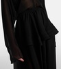 Peplum midi dress