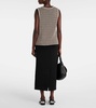 Fleres patterned cotton sweater vest