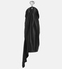 Halterneck silk-blend midi dress