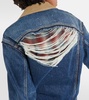 x Pendleton distressed denim jacket